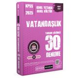 Pegem Akademi Yayıncılık 2025 KPSS Genel Yetenek Genel Kültür Vatandaşlık Tamamı Çözümlü 30 Deneme
