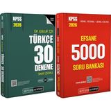 Pegem Akademi Yayıncılık 2026 Kpss Efsane 5000 Tamamı Çözümlü Soru Bankası - 2026 Kpss Türkçe 30 Deneme Çözümlü