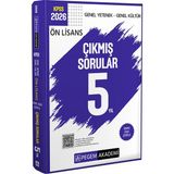 Pegem Akademi Yayıncılık 2026 KPSS Ön Lisans Genel Yetenek Genel Kültür Çıkmış Sorular 5 Y