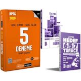 Pegem Akademi Yayıncılık 2026 Kpss Türkçe Soru ve Deneme Seti - Kpss Genel Yetenek Genel Kültür 5 Deneme
