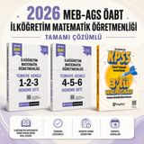 Pegem Akademi Yayıncılık 2026 Meb Ags Öabt Ilköğretim Matematik Öğretmenliği Tamamı Çözümlü Türkiye Geneli 1-2-3-4-5-6 Deneme