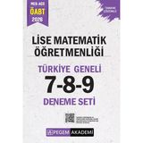 Pegem Akademi Yayıncılık 2026 Meb Ags Öabt Lise Matematik Öğretmenliği Tamamı Çözümlü Türk