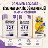 Pegem Akademi Yayıncılık 2026 Meb Ags Öabt Lise Matematik Öğretmenliği Tamamı Çözümlü Türkiye Geneli 1-2-3-4-5-6 Deneme