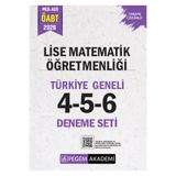 Pegem Akademi Yayıncılık 2026 MEB AGS ÖABT Lise Matematik Öğretmenliği Tamamı Çözümlü Türkiye Geneli 4-5-6 (3'lü Deneme Seti)