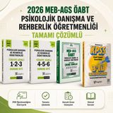 Pegem Akademi Yayıncılık 2026 Meb Ags Öabt Pdr Öğretmenliği Çözümlü Türkiye Geneli 1-2-3-4-5-6 Deneme-Çıkmış Sorular