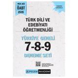 Pegem Akademi Yayıncılık 2026 MEB AGS ÖABT Türk Dili ve Edebiyatı Öğretmenliği Tamamı Çözümlü Türkiye Geneli 7-8-9 (3'lü Dene