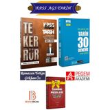 Pegem Akademi Yayıncılık Benim Hocam KPSS AGS Tarih Tekerrür Genel Tekrar+Pegem Tarih Denemeler