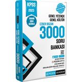 Pegem Akademi Yayıncılık KPSS 2023 Genel Yetenek Genel Kültür Qr Kodlu Video Çözümlü Ezberbozan 3000 Soru Bankası