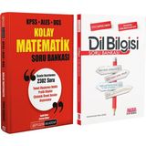 Pegem Akademi Yayıncılık KPSS ALES DGS Kolay Matematik ve Akm Dil Bilgisi Soru Bankası Seti 2 Kitap