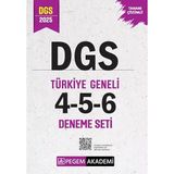 Pegem Akademi Yayıncılık Pegem 2025 DGS Türkiye Geneli 3 Deneme (4-5-6)