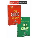 Pegem Akademi Yayıncılık PEGEM AKADEMİ 2026 KPSS Genel Yetenek Genel Kültür Efsane 5000 Soru Bankası + Konu Anlatımlı Set