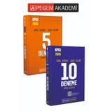 Pegem Akademi Yayıncılık PEGEM AKADEMİ 2026 KPSS Genel Yetenek Genel Kültür Tamamı Çözümlü 15 Deneme Seti (2.Kitap)