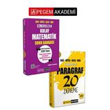 Pegem Akademi Yayıncılık PEGEM AKADEMİ AGS KPSS ALES DGS Kolay Matematik Soru Bankası + Ezberbozan Paragraf