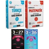 Pegem + Anla Kazan Kpss Ezberbozan Türkçe Matematik Soru Paragraf + Dil Bilgisi Deneme 4 Lü Set