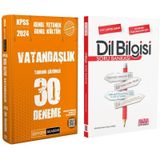 Pegem Kpss Vatandaslik Deneme Ve Akm Dil Bilgisi Soru Bankasi Seti 2 Kitap