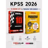 Pegem Paragraf Soru Bankası & Yediiklim KPSS GK GY Son Viraj 10 Deneme Seti
