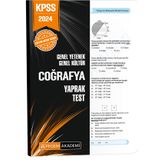 Pegem Yayınları 2024 KPSS Genel Yetenek Genel Kültür Coğrafya Yaprak Test
