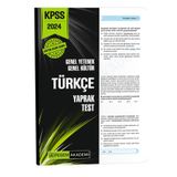 Pegem Yayınları 2024 KPSS Genel Yetenek Genel Kültür Türkçe Yaprak Test