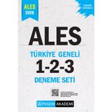 Pegem Yayınları 2026 ALES Tamamı Çözümlü Türkiye Geneli 1-2-3 (3'lü Deneme Seti)