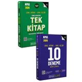 Pegem Yayınları 2026 KPSS Genel Yetenek Genel Kültür Konu Anlatımlı Tek Kitap ve 2026 KPSS Genel Yetenek Genel Kültür Tamamı Çözümlü 10 Deneme Seti 2 Kitap