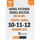 Pegem Yayınları 2026 KPSS Genel Yetenek Genel Kültür Ön Lisans Tamamı Çözümlü Türkiye Geneli 10-11-12 (3&amp;#39;lü Deneme Seti)
