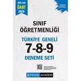 Pegem Yayınları 2026 Meb Ags Öabt Sınıf Öğretmenliği Türkiye Geneli 7-8-9 Deneme Seti