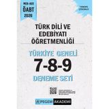 Pegem Yayınları 2026 MEB AGS ÖABT Türk Dili ve Edebiyatı Öğretmenliği Tamamı Çözümlü Türkiye Geneli 7-8-9 (3'lü Deneme Seti)