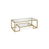 Pegged Gold Metal Cam Orta Sehpa