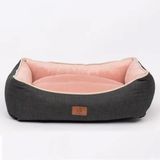 Peggy Lola Antrasit Pembe 50x38x25 cm Köpek Yatağı