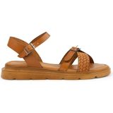 Pegia Hakiki Deri Kadın Sandalet DG6054 - Taba