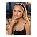 pegu baby collection SİYAH KADİFE TAÇ KRİSTAL KESİM TAŞLI ÖZEL TASARIM DAVET,YILBAŞI,DÜĞÜN,BALO