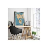 Pegziz 1903 Dünya Haritası Sanatsal Duvar Dekorasyon Poster 60X90cm.