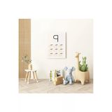 Pegziz Bebek Odası Dekorasyon - 9 Sayısı Modern Minimalist Kanvas Tablo - Çocuk Odası Tablo