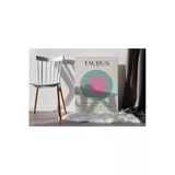 Pegziz Boğa Burcu Astroloji Minimalist Kanvas Tablo - Salon Oturma Odası Mutfak Ofis İçin Duvar Dekoru
