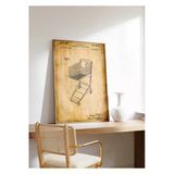 Pegziz Dekoratif Sanatsal Alışveriş Sepeti Patent Posteri 50X70cm.