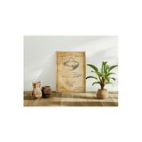 Pegziz Dekoratif Sanatsal Balık Ağı Patent Posteri 60X90cm.