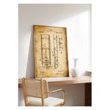 Pegziz Dekoratif Sanatsal Kar Kızağı Patent Posteri 50X70cm.