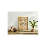 Pegziz Dekoratif Sanatsal Vintage Araba Makinesi Patent Poster 50X70cm.