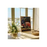 Pegziz Dekoratif Vintage Araba Reklam Afişi Poster 40X50cm.