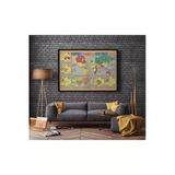 Pegziz Dünya Imparatorluklar Tarihi Haritası Sanatsal Duvar Dekorasyon Poster 60X90cm.