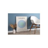 Pegziz İkizler Burcu Astroloji Minimalist Kanvas Tablo - Salon Oturma Odası Mutfak Ofis İçin Duvar Dekoru