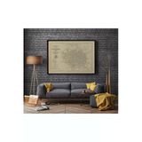 Pegziz Italya Bologna 1865 Şehir Planı Haritası Sanatsal Duvar Dekorasyon Poster 60X90cm.