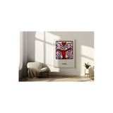 Pegziz Keith Haring Sanatsal Kanvas Tablo Cafe Dekorasyon Duvar Tablosu