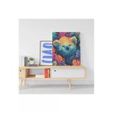 Pegziz Koala Minimalist Modern Kanvas Tablo - Salon Oturma Odası Mutfak Ofis İçin Duvar Dekoru
