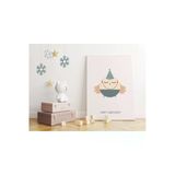 Pegziz Minik Kuş Modern Kanvas Tablo - Bebek Odası Dekorasyon - Çocuk Odası Tablo