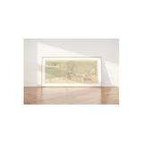 Pegziz Mısır Iskenderiye Tarihi Haritası Sanatsal Duvar Dekorasyon Poster 40X100cm.