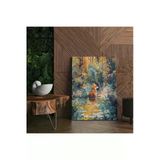 Pegziz Ormanda Tilki Minimalist Modern Kanvas Tablo - Salon Oturma Odası Mutfak Ofis İçin Duvar Dekoru