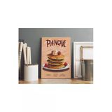 Pegziz Pancake Pop Art Kanvas Tablo - Cafe Dekor - Salon Ve Mutfak İçin Duvar Dekoru