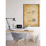 Pegziz pgzzNM1222 Dekoratif Sanatsal Saç Kesme Makinesi Patent Posteri 60x90cm.