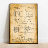 Pegziz pgzzNM1224 Dekoratif Sanatsal Saç Kesme Makinesi Patent Posteri 60x90cm.